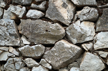 The texture of a wall of gray RAMS different sizes