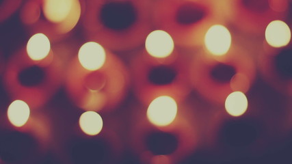 Indian traditional oil lamp symbolizing spreading of light and end of darkness, retro style