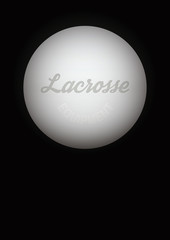 Dark Background of lacrosse ball. Vector Illustration.