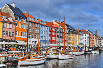 Nyhavn in Copenhagen, Denmark