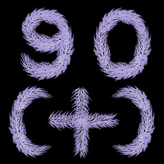 alphabet background black white feather fluff fluffy ice snow