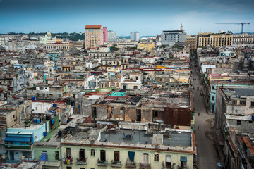 City scape of Havana capitol of Cuba