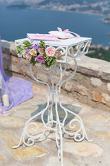 table for wedding ceremony