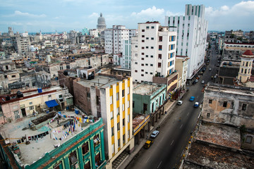 City scape of Havana capitol of Cuba
