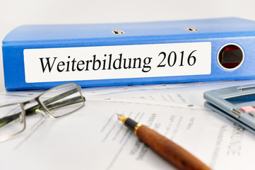 Fototapeta premium Weiterbildung 2016