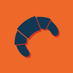 Vector croissant icon. Food icon. Eps10