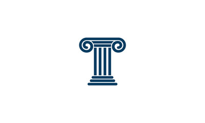 pillar vector icon logo design template