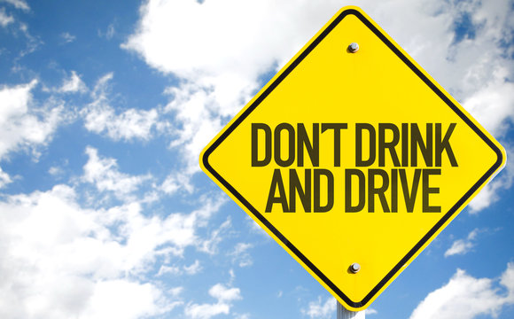 Don't Drink And Drive sign with sky background