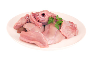lapin fermier cru sur plat