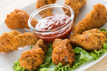 fried crispy chicken