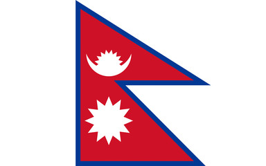 Flag of Nepal - obrazy, fototapety, plakaty