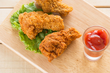 fried crispy chicken