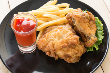 fried crispy chicken