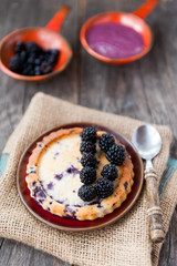 Blackberries tart