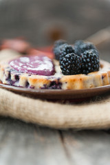 Blackberries tart
