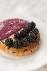 Blackberries tart