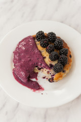Blackberries tart