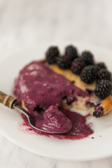 Blackberries tart
