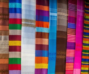 colorful moroccan fabric © shantihesse
