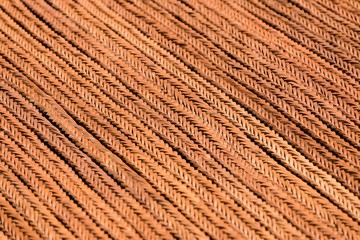 selective focus shot of leather bands