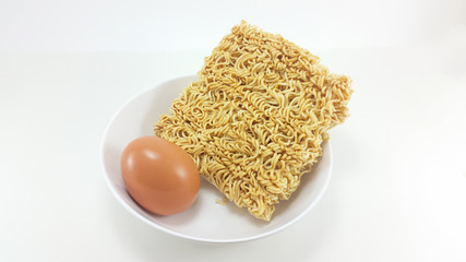 instant noodle in a bowl