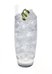 Cocktail on white