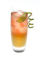 Cocktail on white