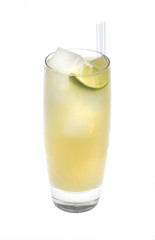 Cocktail on white