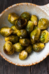 Brussels sprouts with garlic