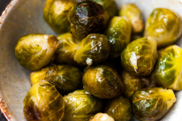 Brussels sprouts with garlic