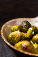 Brussels sprouts with garlic