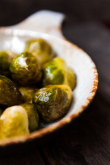 Brussels sprouts with garlic