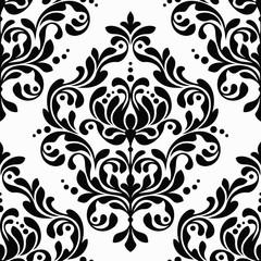 seamless damask pattern - 92621470