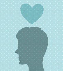 Romantic love design.