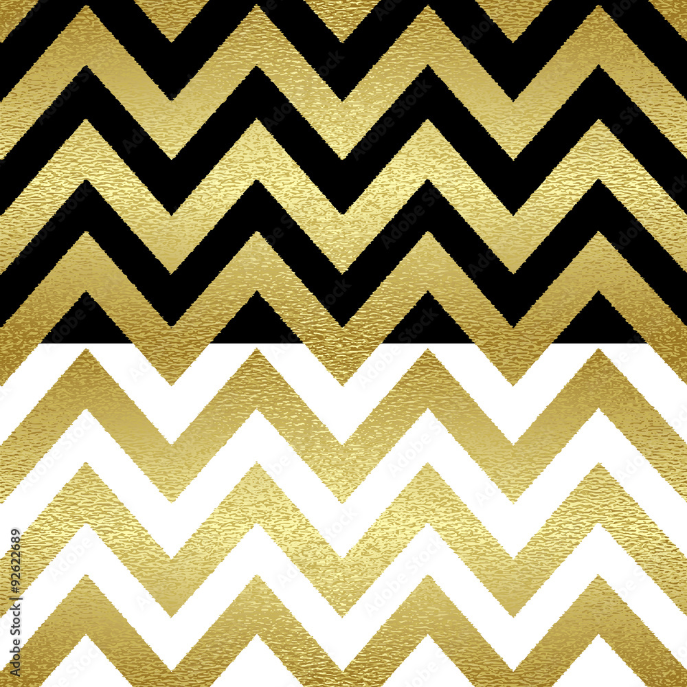 Poster pattern in zigzag.