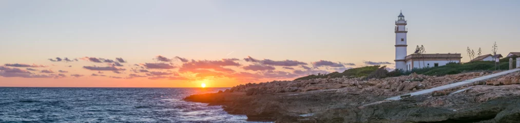 Photo sur Plexiglas Phare Phare du Cap de Ses Salines, Majorque - panorama haute résolution
