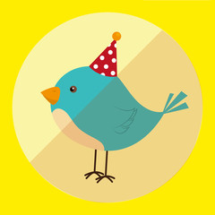 Happy birthday card design.