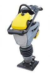 The image of road repair machine under the white background