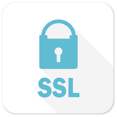 ssl blue flat icon