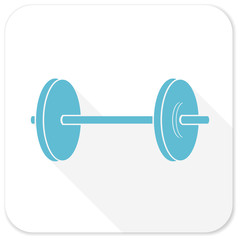 fitness blue flat icon
