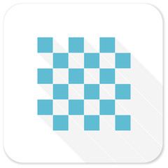 chess blue flat icon