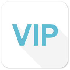 vip blue flat icon