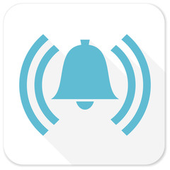alarm blue flat icon