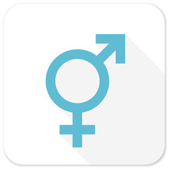 sex blue flat icon