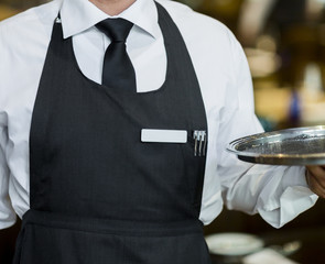 Waiter in a classy restaurant