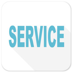 service blue flat icon