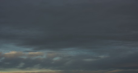 Weather changes from bad to good. Dramatic cloud timelapse.