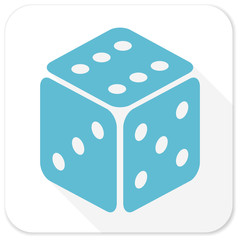 game blue flat icon