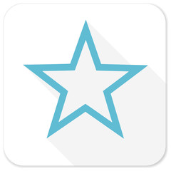 star blue flat icon