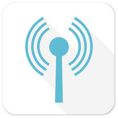 wifi blue flat icon